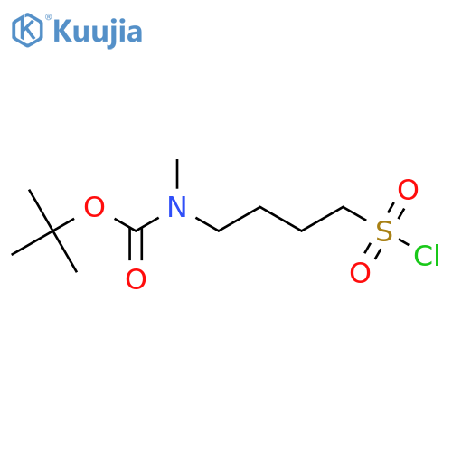 tert-butyl N-4-(chlorosulfonyl)butyl-N-methylcarbamate structure