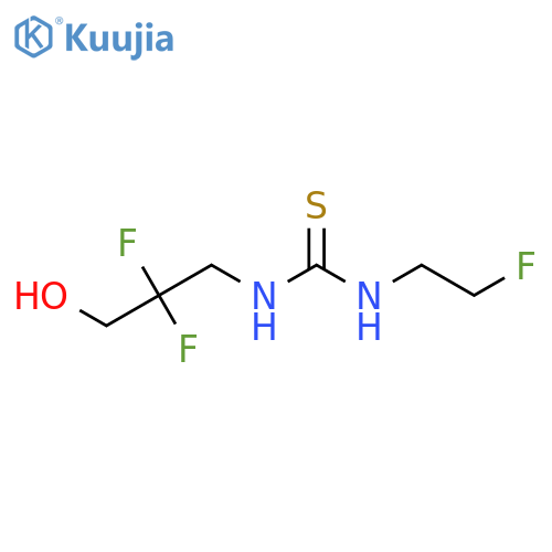 1-(2,2-difluoro-3-hydroxypropyl)-3-(2-fluoroethyl)thiourea structure