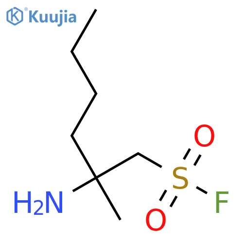 2-amino-2-methylhexane-1-sulfonyl fluoride structure