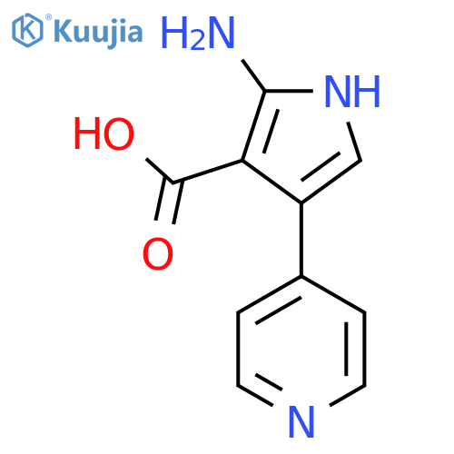 2-amino-4-(pyridin-4-yl)-1H-pyrrole-3-carboxylic acid structure