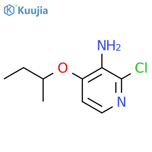 4-(butan-2-yloxy)-2-chloropyridin-3-amine structure
