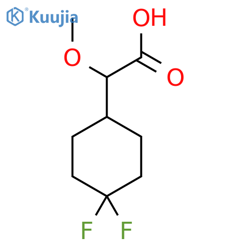 2-(4,4-Difluorocyclohexyl)-2-methoxyacetic acid structure