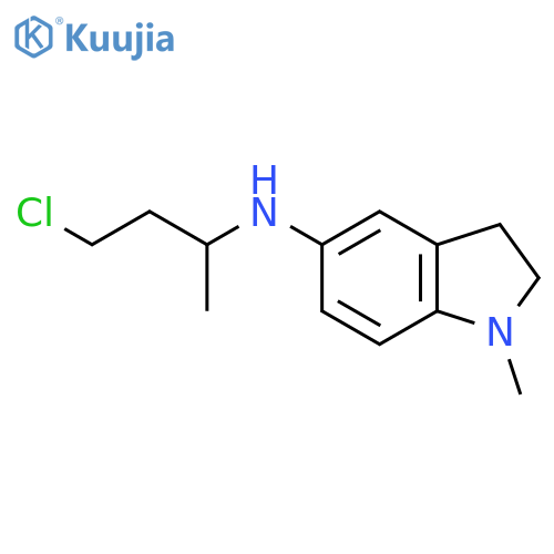 N-(4-chlorobutan-2-yl)-1-methyl-2,3-dihydro-1H-indol-5-amine structure
