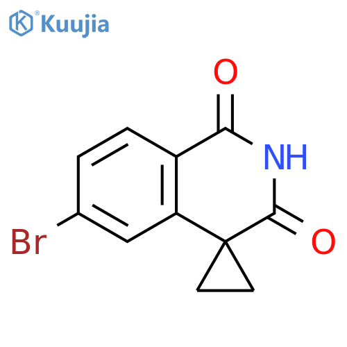 6'-bromo-2',3'-dihydro-1'H-spirocyclopropane-1,4'-isoquinoline-1',3'-dione structure