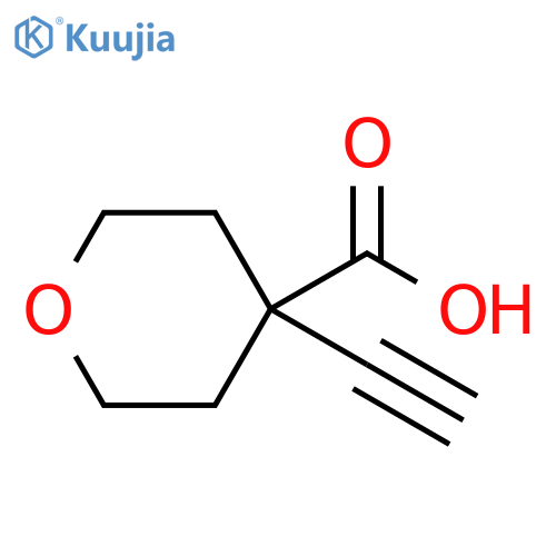 2H-Pyran-4-carboxylic acid, 4-ethynyltetrahydro- structure