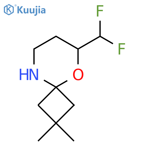 6-(difluoromethyl)-2,2-dimethyl-5-oxa-9-azaspiro3.5nonane structure