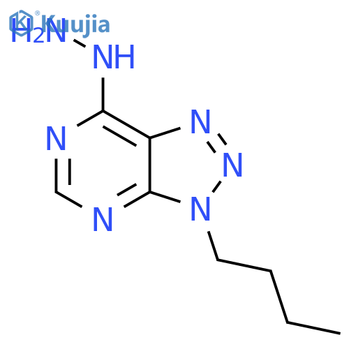 3-butyl-7-hydrazinyl-3H-1,2,3triazolo4,5-dpyrimidine structure