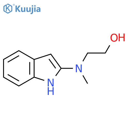 2-(1H-indol-2-yl)(methyl)aminoethan-1-ol structure