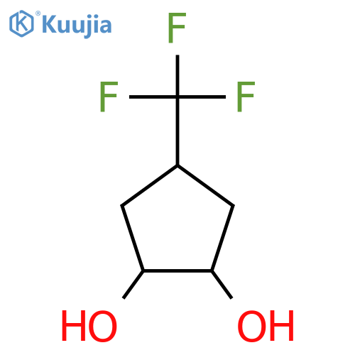 4-(trifluoromethyl)cyclopentane-1,2-diol, Mixture of diastereomers structure