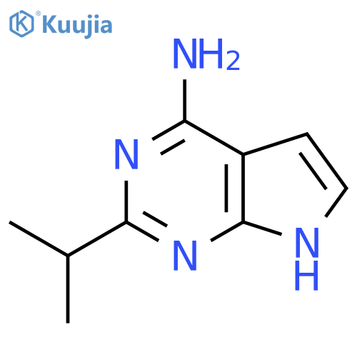 2-(propan-2-yl)-7H-pyrrolo2,3-dpyrimidin-4-amine structure