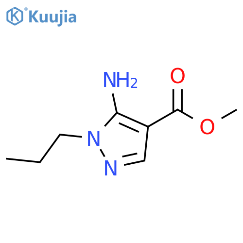 1H-Pyrazole-4-carboxylic acid, 5-amino-1-propyl-, methyl ester structure