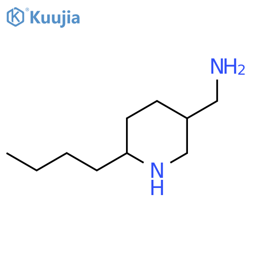 (6-butylpiperidin-3-yl)methanamine structure
