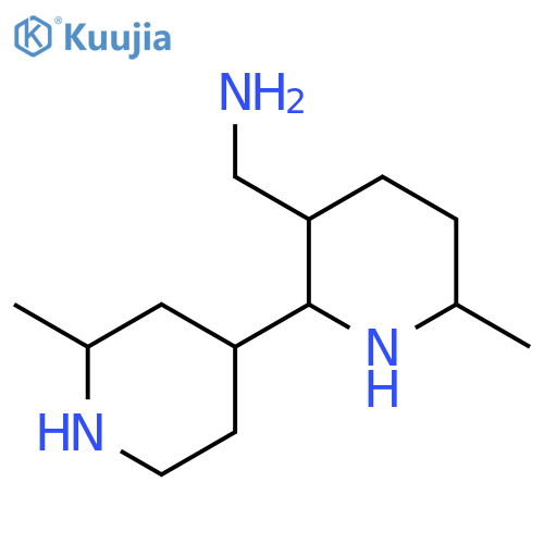 6-methyl-2-(2-methylpiperidin-4-yl)piperidin-3-ylmethanamine structure