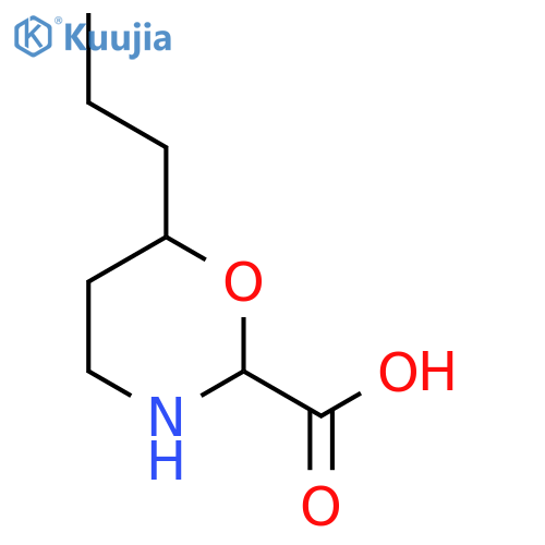 6-propyl-1,3-oxazinane-2-carboxylic acid structure