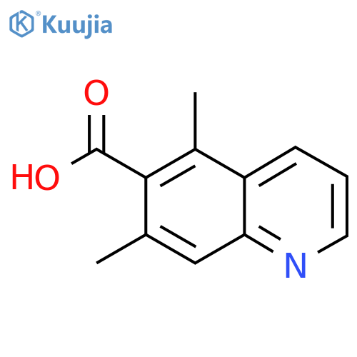 5,7-dimethylquinoline-6-carboxylic acid structure