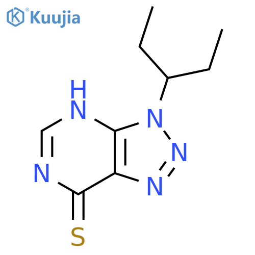 3-(pentan-3-yl)-3H-1,2,3triazolo4,5-dpyrimidine-7-thiol structure