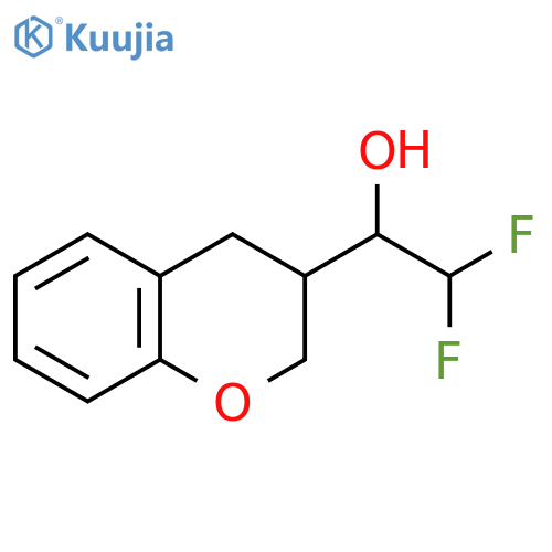 1-(3,4-dihydro-2H-1-benzopyran-3-yl)-2,2-difluoroethan-1-ol structure