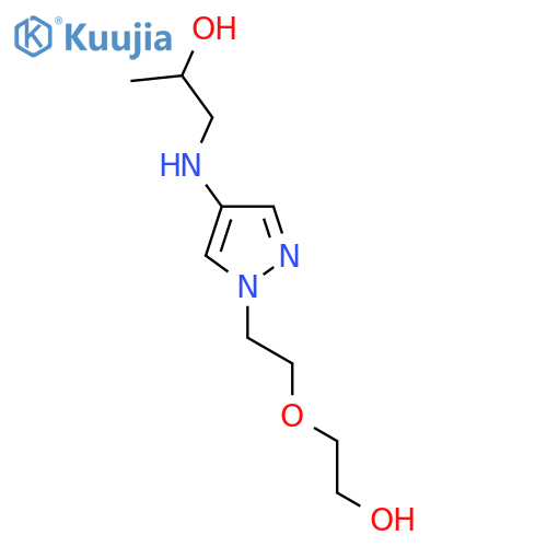 1-({1-2-(2-hydroxyethoxy)ethyl-1H-pyrazol-4-yl}amino)propan-2-ol structure