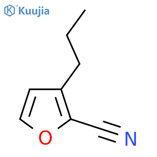 3-propylfuran-2-carbonitrile structure