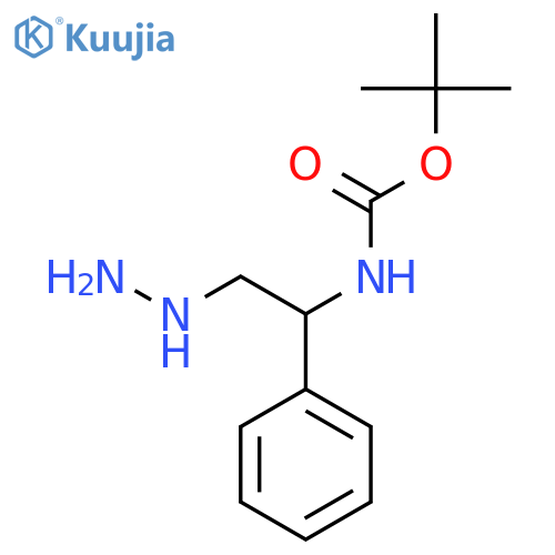 tert-butyl N-(2-hydrazinyl-1-phenylethyl)carbamate structure