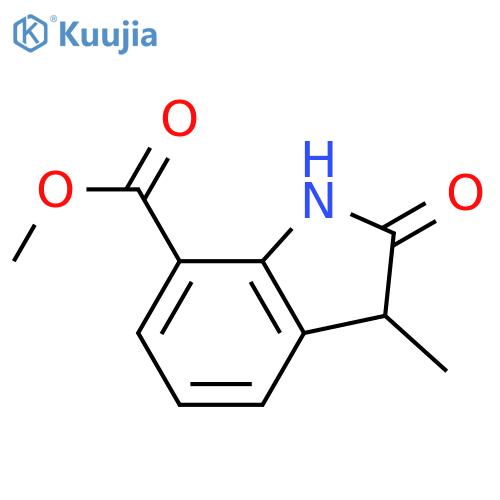 methyl 3-methyl-2-oxo-2,3-dihydro-1H-indole-7-carboxylate structure