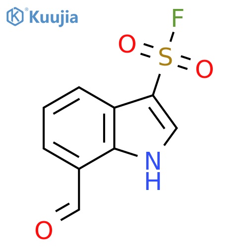7-formyl-1H-indole-3-sulfonyl fluoride structure