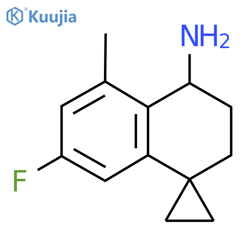 7'-fluoro-5'-methyl-3',4'-dihydro-2'H-spirocyclopropane-1,1'-naphthalene-4'-amine structure