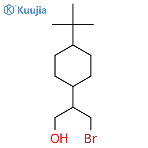 3-bromo-2-(4-tert-butylcyclohexyl)propan-1-ol structure