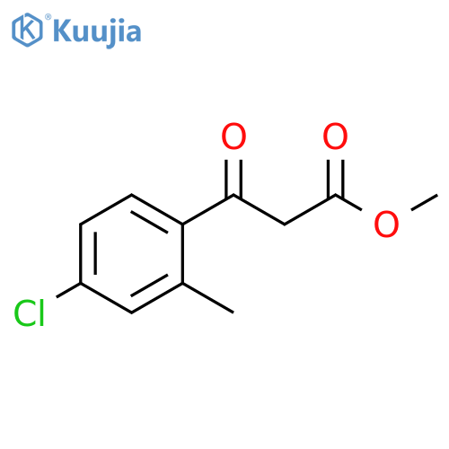 methyl 3-(4-chloro-2-methylphenyl)-3-oxopropanoate structure