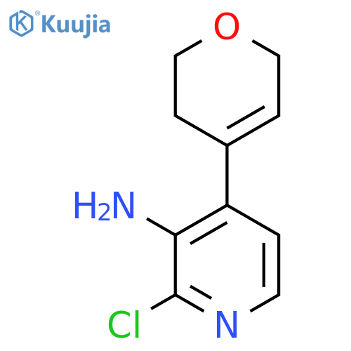 2-chloro-4-(3,6-dihydro-2H-pyran-4-yl)pyridin-3-amine structure