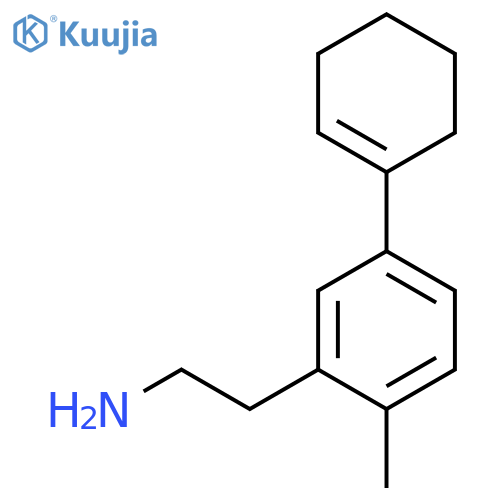 2-5-(cyclohex-1-en-1-yl)-2-methylphenylethan-1-amine structure