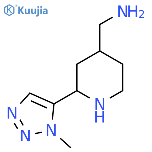 2-(1-methyl-1H-1,2,3-triazol-5-yl)piperidin-4-ylmethanamine structure