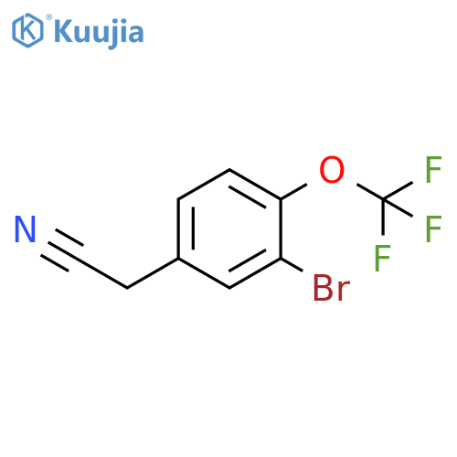 3-Bromo-4-(trifluoromethoxy)phenylacetonitrile structure