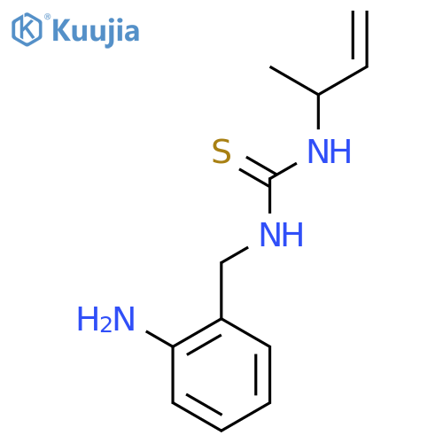 1-(2-aminophenyl)methyl-3-(but-3-en-2-yl)thiourea structure