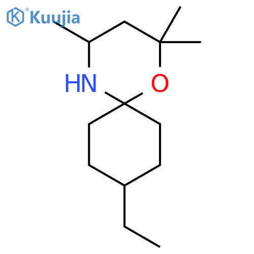 9-ethyl-2,2,4-trimethyl-1-oxa-5-azaspiro5.5undecane structure