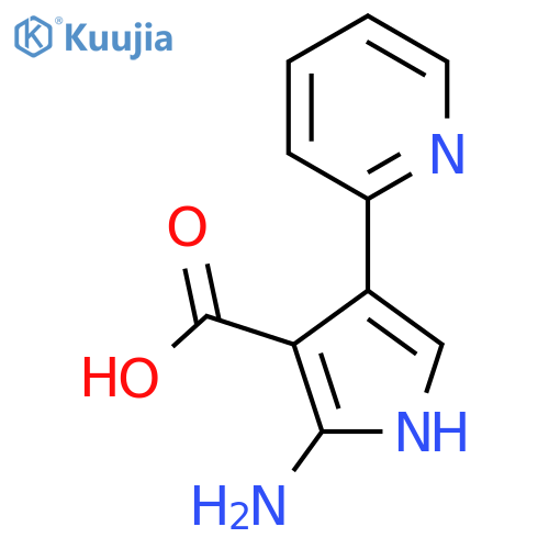 2-amino-4-(pyridin-2-yl)-1H-pyrrole-3-carboxylic acid structure