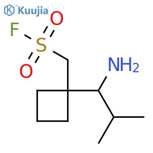 1-(1-amino-2-methylpropyl)cyclobutylmethanesulfonyl fluoride structure