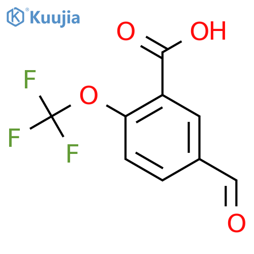 5-Formyl-2-(trifluoromethoxy)benzoic acid structure