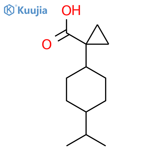 1-4-(propan-2-yl)cyclohexylcyclopropane-1-carboxylic acid structure