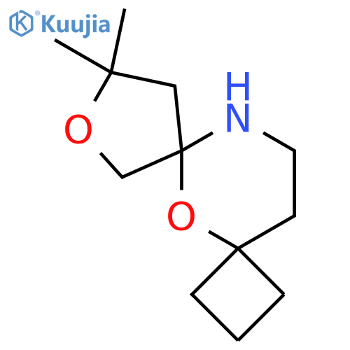 9,9-dimethyl-5,8-dioxa-11-azadispiro3.1.4^{6}.3^{4}tridecane structure