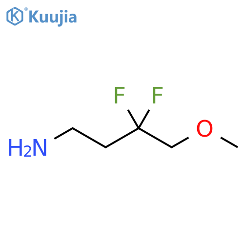 1-Butanamine, 3,3-difluoro-4-methoxy- structure