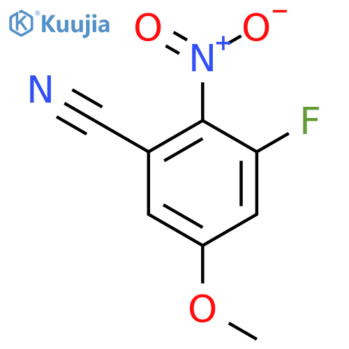 3-Fluoro-5-methoxy-2-nitrobenzonitrile structure