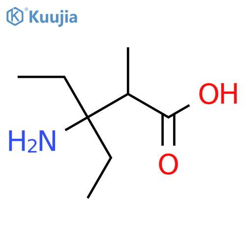 3-amino-3-ethyl-2-methylpentanoic acid structure