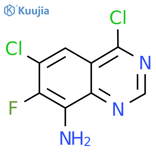 4,6-dichloro-7-fluoroquinazolin-8-amine structure