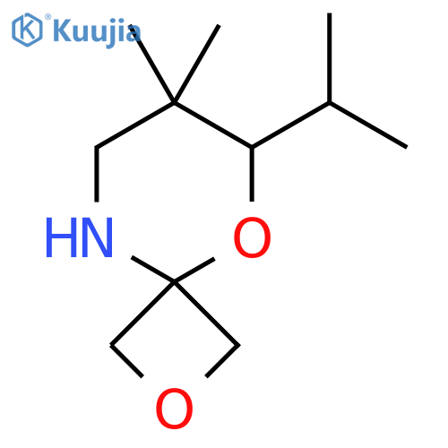 7,7-dimethyl-6-(propan-2-yl)-2,5-dioxa-9-azaspiro3.5nonane structure