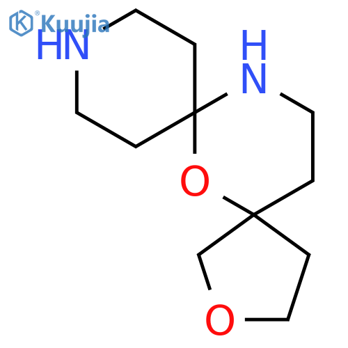 2,6-dioxa-10,13-diazadispiro4.1.5^{7}.3^{5}pentadecane structure