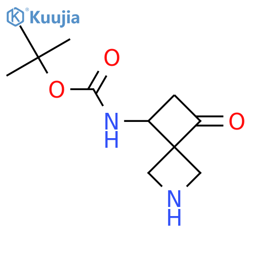 tert-butyl N-{7-oxo-2-azaspiro3.3heptan-5-yl}carbamate structure