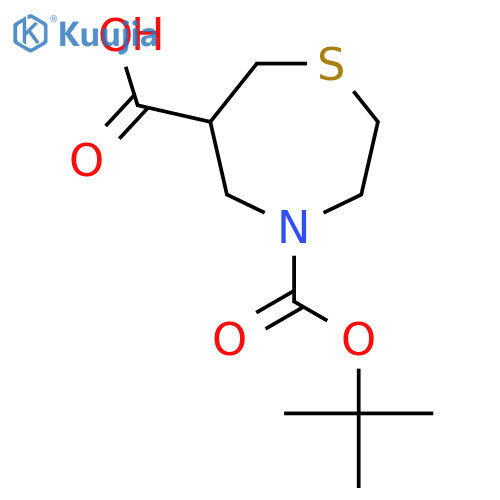 4-(tert-butoxy)carbonyl-1,4-thiazepane-6-carboxylic acid structure