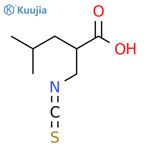 2-(isothiocyanatomethyl)-4-methylpentanoic acid structure