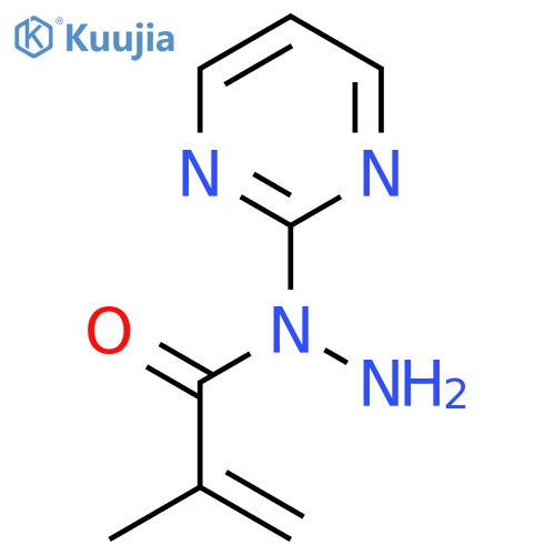 2-methyl-N-(pyrimidin-2-yl)prop-2-enehydrazide structure